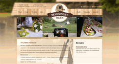 Desktop Screenshot of benesovskymlyn.cz